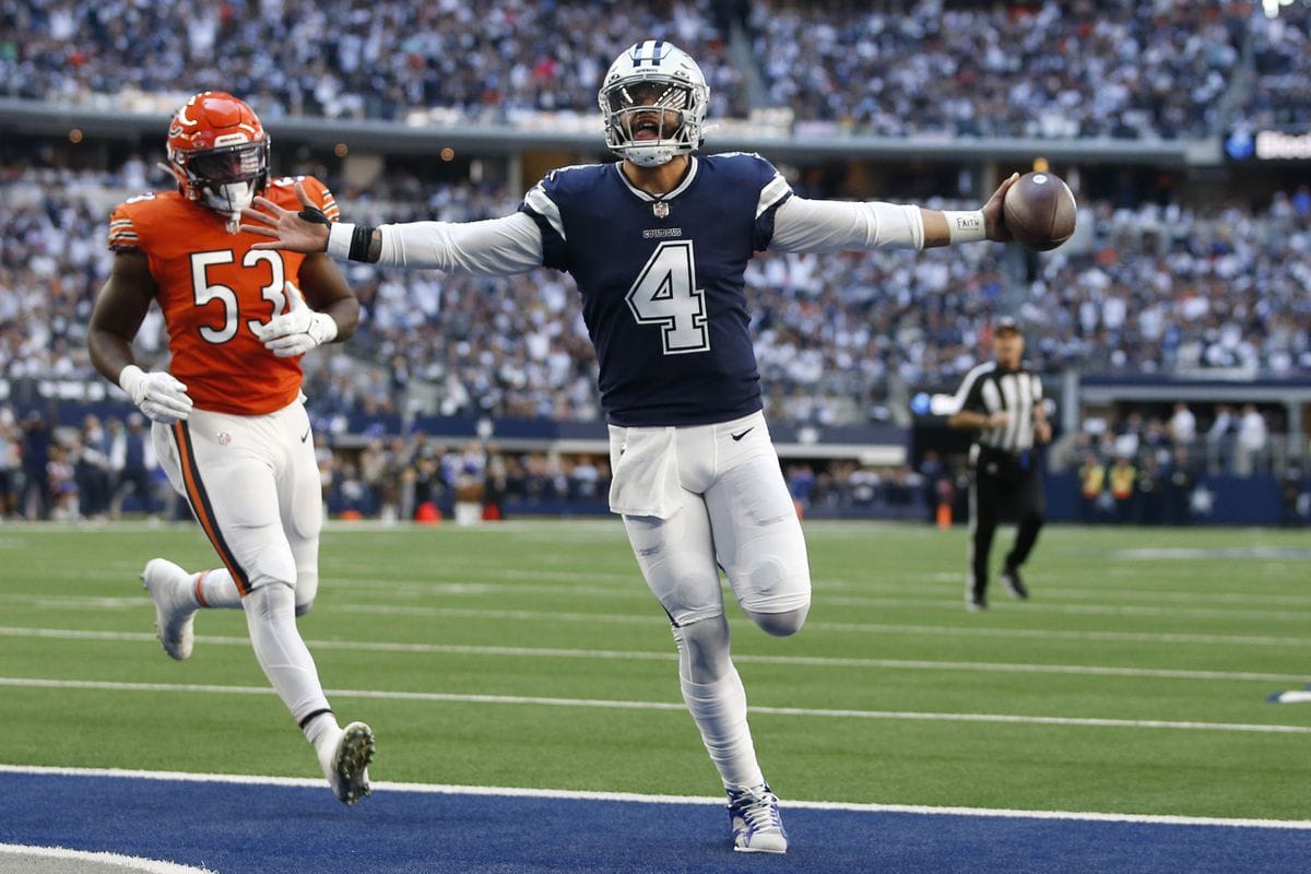 Dak Prescott Dallas vs Chicago NFL 2022 (Tim Heitman-USA TODAY Sports)