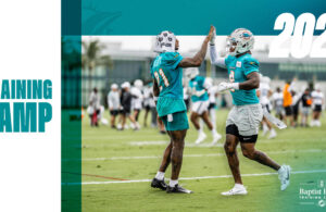 I Miami Dolphins durante le ultime OTAs