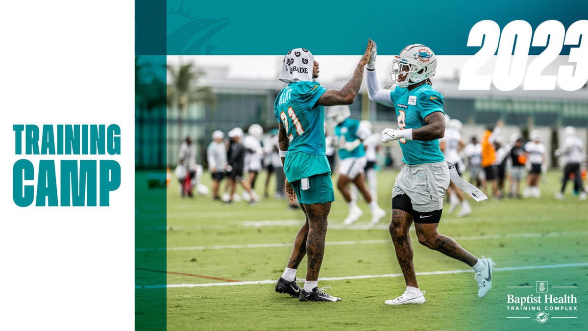 I Miami Dolphins durante le ultime OTAs