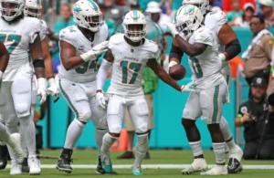 Miami Dolphins New York Giants Waddle Touchdown