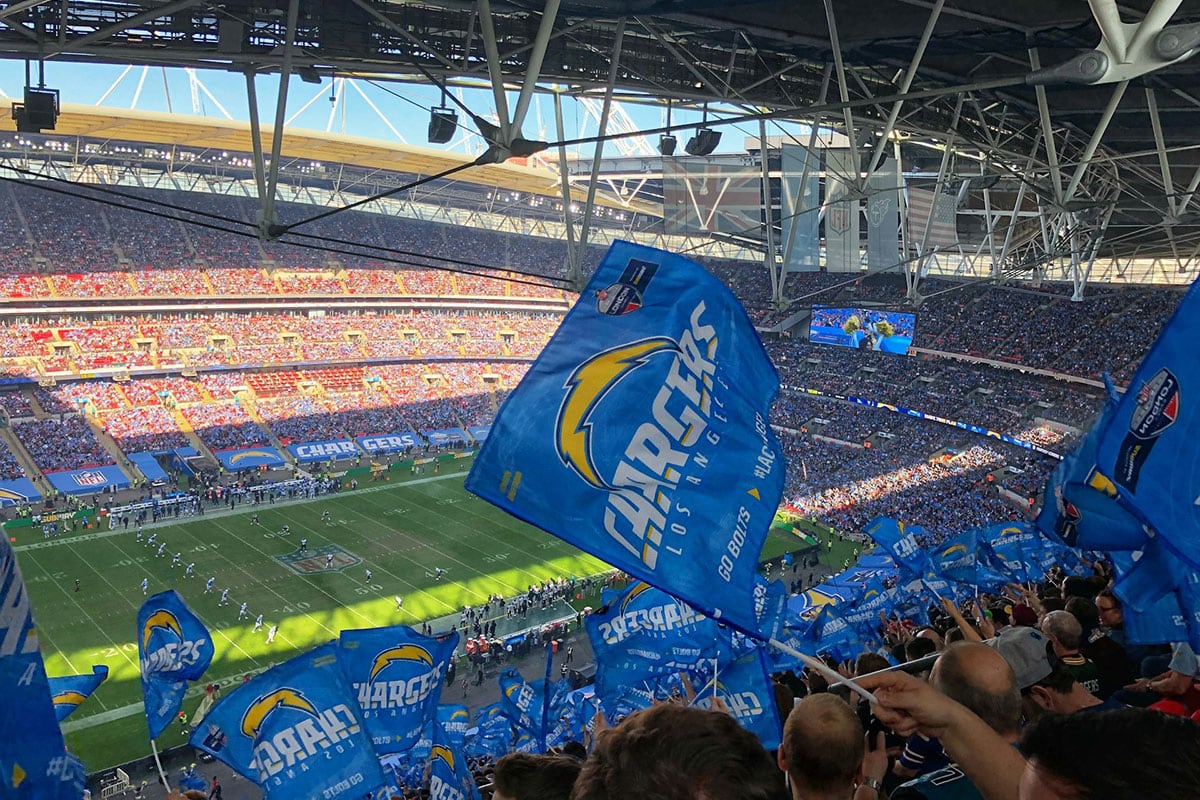 san diego chargers fans at stadium