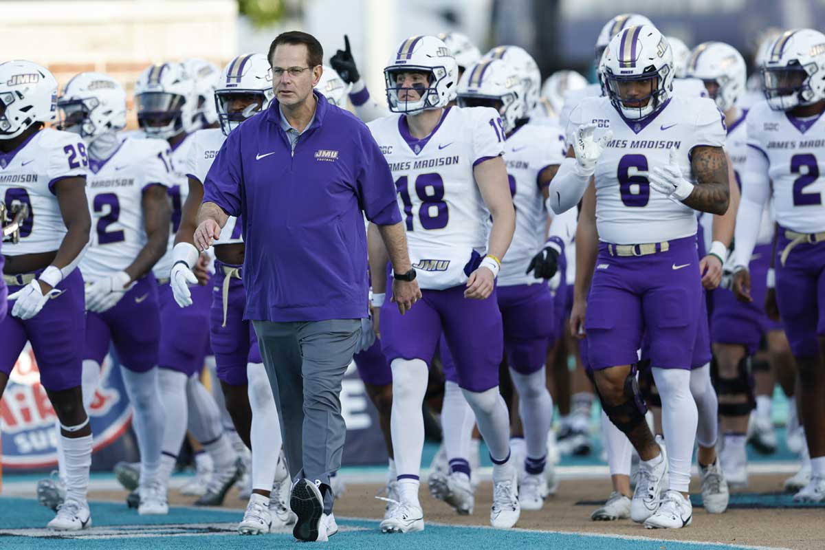 Curt Cignetti con i Dukes della JMU (AP Photo/Nell Redmond)