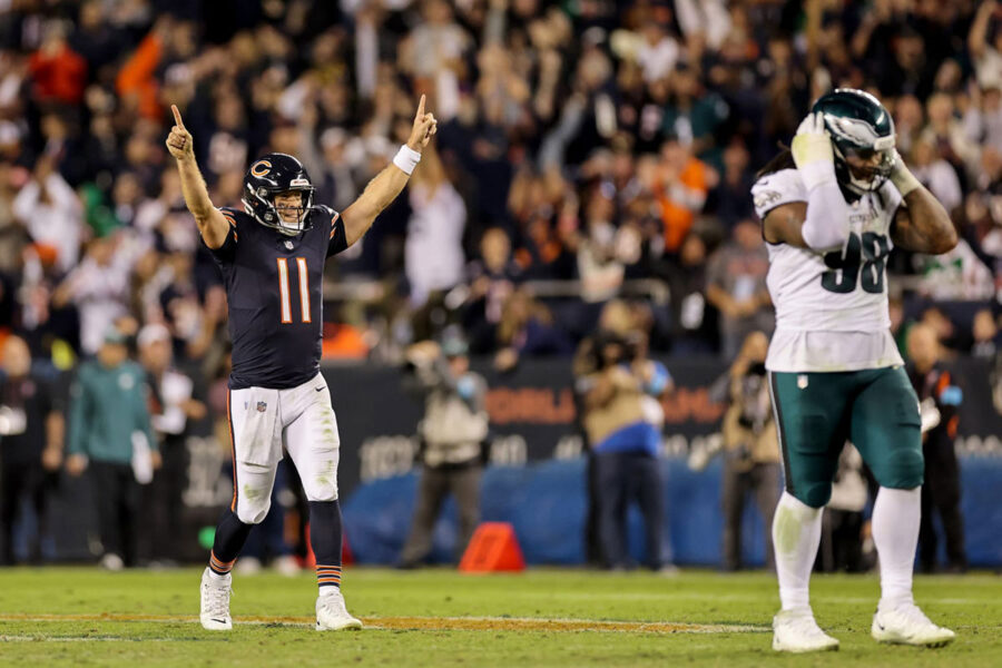 Case Keenum Eagles vs Bears NFL 2026 week 3