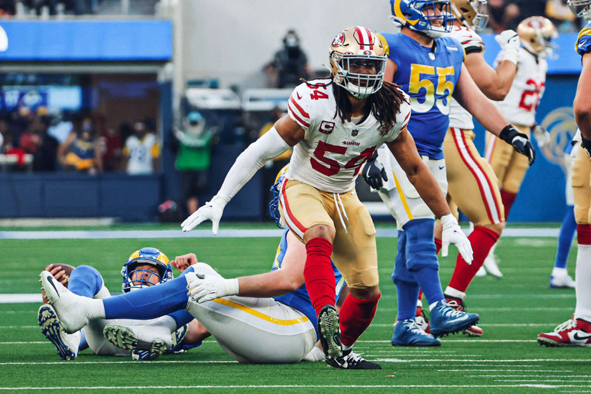 Fred Warner 49ers vs Rams NFL 2026 week 1