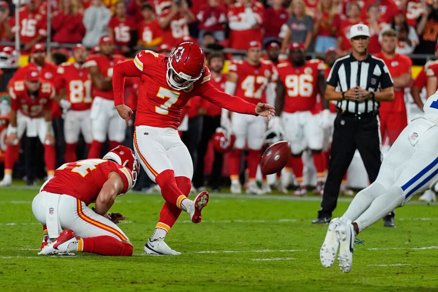 Harrison Butker field goal vittoria in overtime