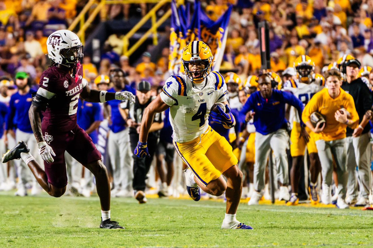Jackson Harris LSU vs Texas AM NCAA 2026 Week 4