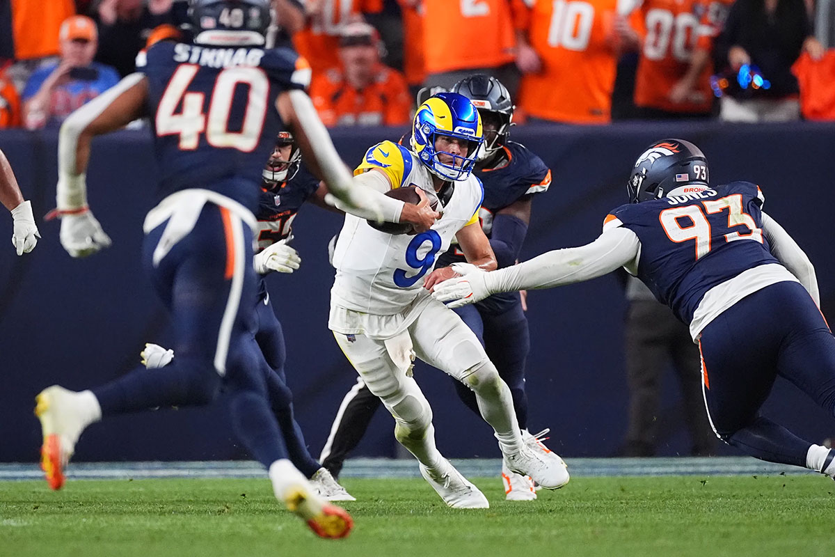 Matthew Stafford Rams vs Broncos NFL 2026 week 3 (credit: AP Photo/David Zalubowski)
