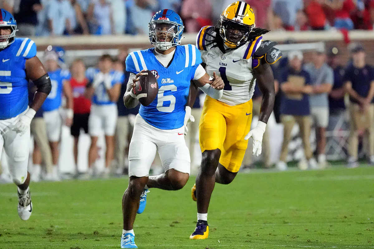Trinidad Chambliss Ole Miss vs LSU NCAAF 2026