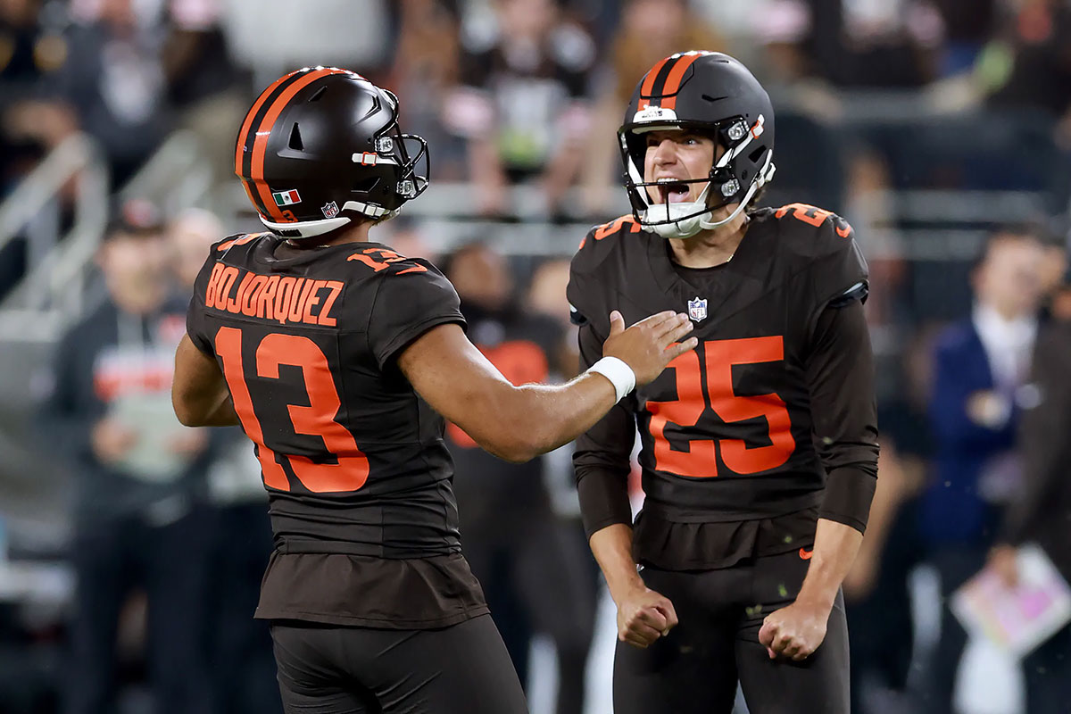 Andre Szmyt Browns vs Steelers NFL 2026 week 4