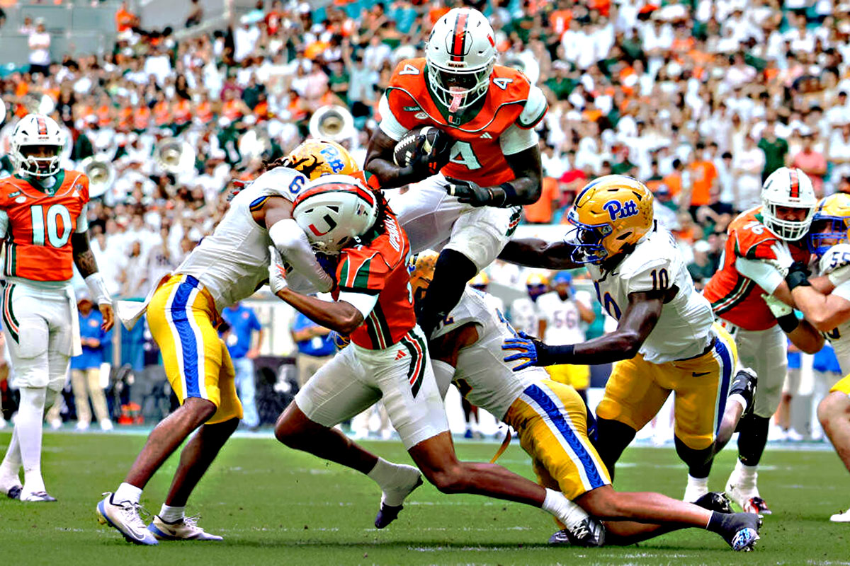 Mark Fletcher Jr Miami Hurricanes vs Pittsburgh Panthers NCAA 2026